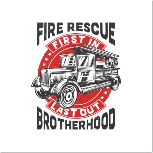 Fire Rescue Brotherhood Posters and Art